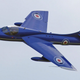 A privately owned Hunter T.7. Along with the T.8, these side-by-side two-seaters served as training aircraft into the 1990s. (Arpingstone)